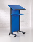 Panel Front Lectern in Blue